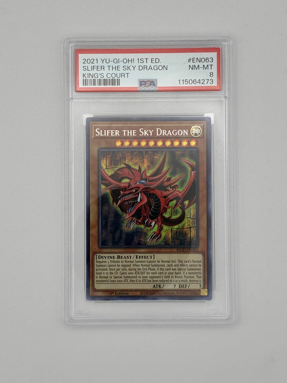 Slifer The Sky Dragon Secret Pharaoh's Rare 1st Edition (NM) (PSA 8)